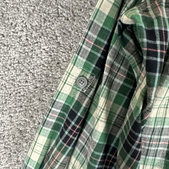 Croft Barrow Quick Dry Shirt Men L Plaid Vented Roll Tab Hiking Outdoors Fishing - Picture 8 of 8